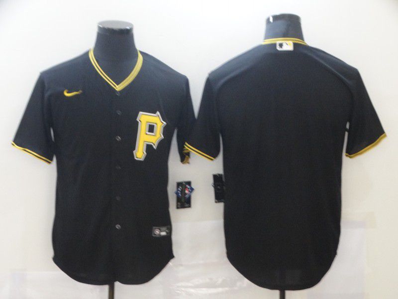 Men Pittsburgh Pirates Blank Black Game Nike MLB Jerseys->new york yankees->MLB Jersey